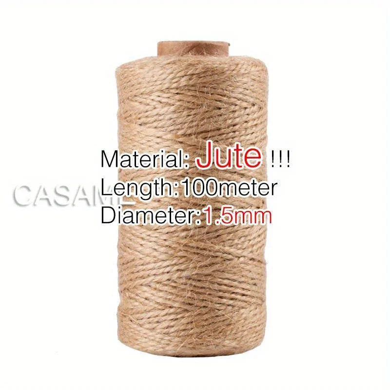 Cotton Twine Natural Jute Twine Packing Twines BakersTwine for Holiday Gift Wrapping Butchers Baking Arts and Crafts Gardening