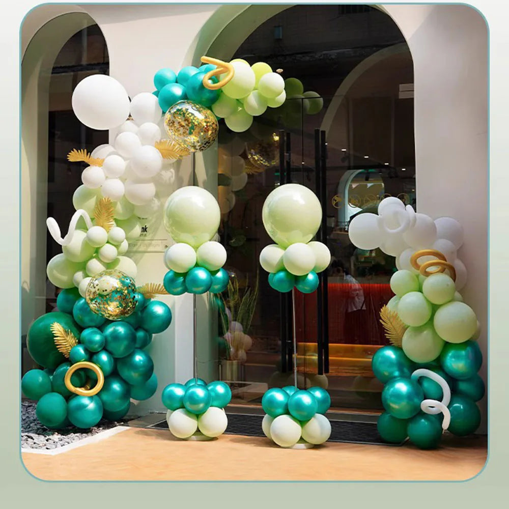 Balloon Stand Arch Free Bending Shape Stand Balloon Column with Base Wedding Birthday Party Baby Showers Decorations 2.8M/1.9M