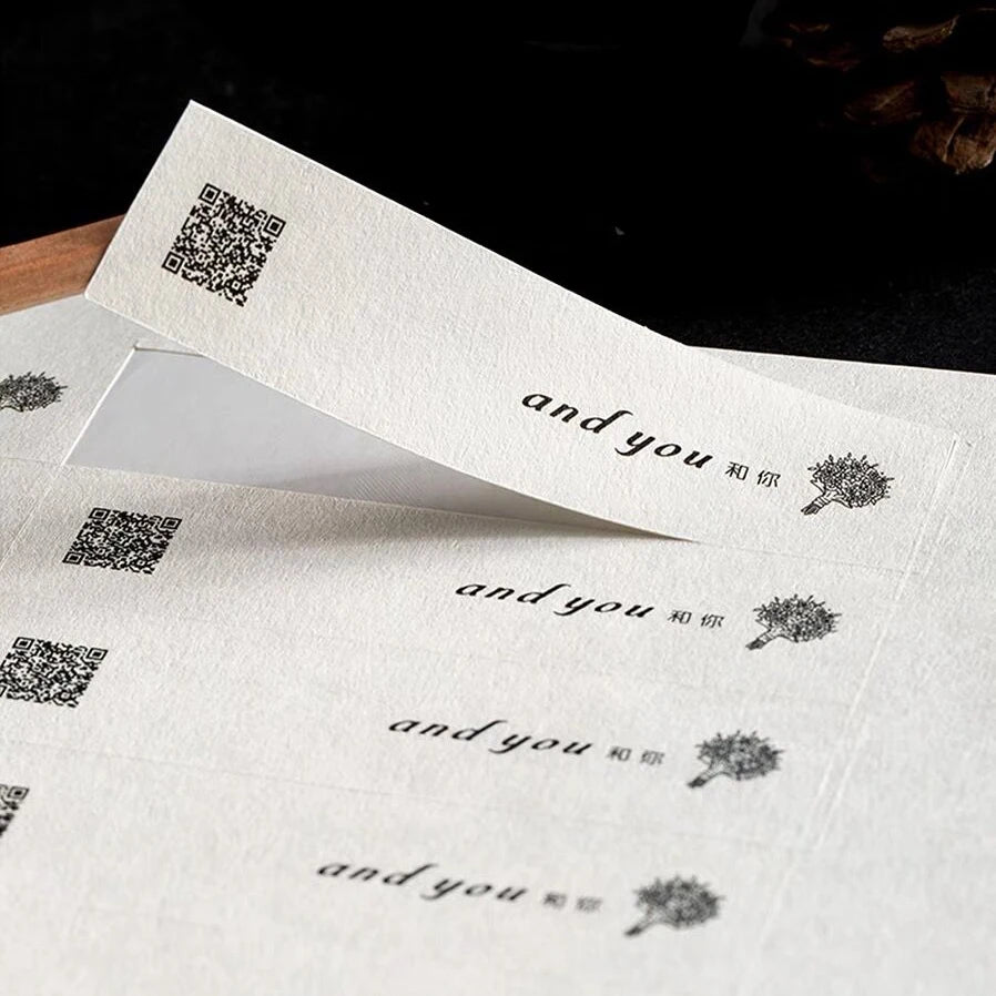 Custom Rough Texture Label Aesthetic Adhesive Stickers Personalized Logo Text Coffee Cake Baking Gift Packaging Product Sealing
