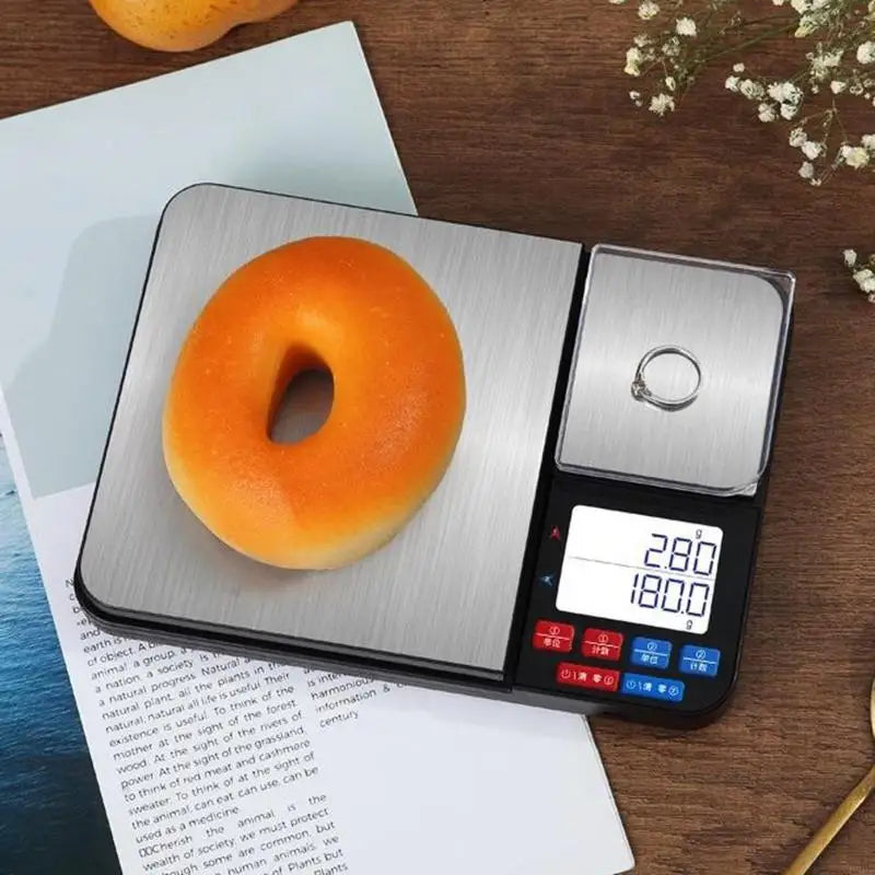 E5BE Dual Platform digital Kitchen & Scale Tare Clear Backlight Dispaly for Smart Counting for Food Ingredients Baking