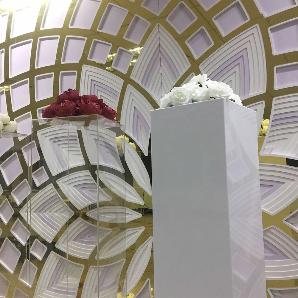 Wedding Party stand decoration Supplies cake table gold plinth set pedestal stand fancy wedding cake stand