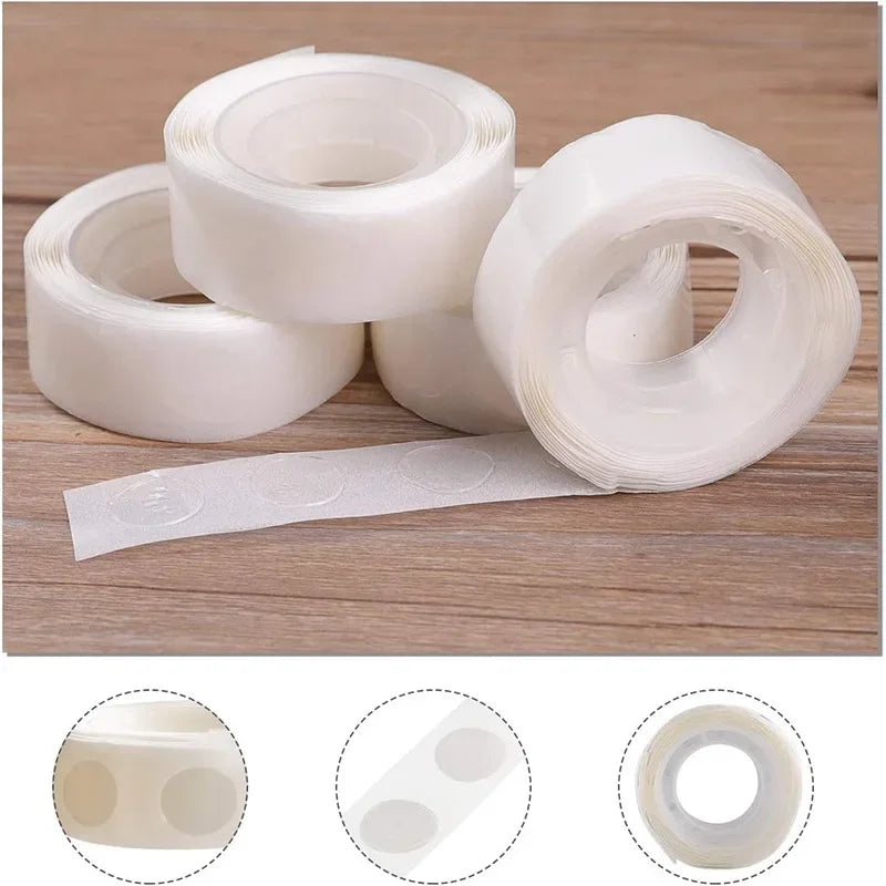 Double-Sided Balloon Glue Dots – Clear Sticky Point Tape for Party Decorations, Arch & Photo Stand