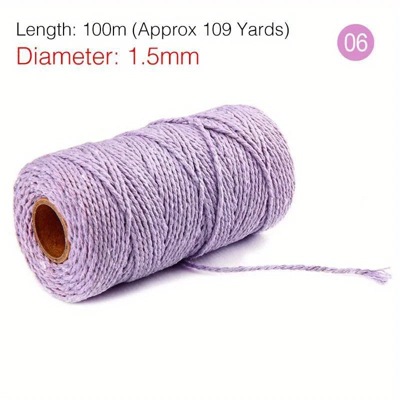 Cotton Twine Natural Jute Twine Packing Twines BakersTwine for Holiday Gift Wrapping Butchers Baking Arts and Crafts Gardening