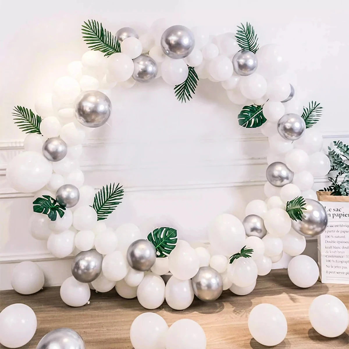 Plastic Balloon Arch Ring DIY Wreath Frame Holder Circle Ballon Stand Column Base Baby Shower Wedding Birthday Party Decor Kids