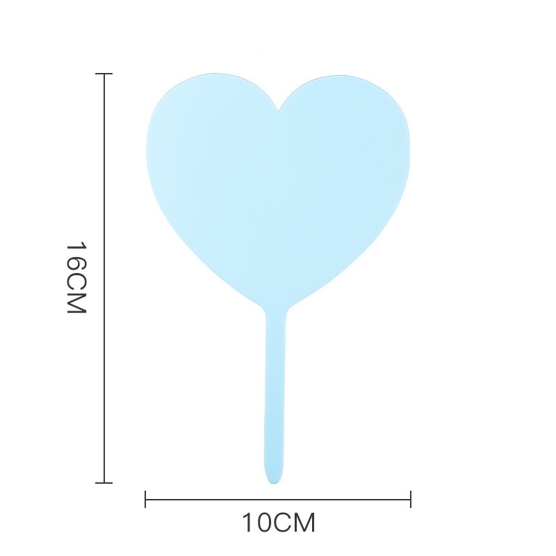 10Pcs Transparent Blank Acrylic Cake Toppers DIY Wedding Birthday Party Cupcake Insert Card Dessert Baking Cake Decorations Tool