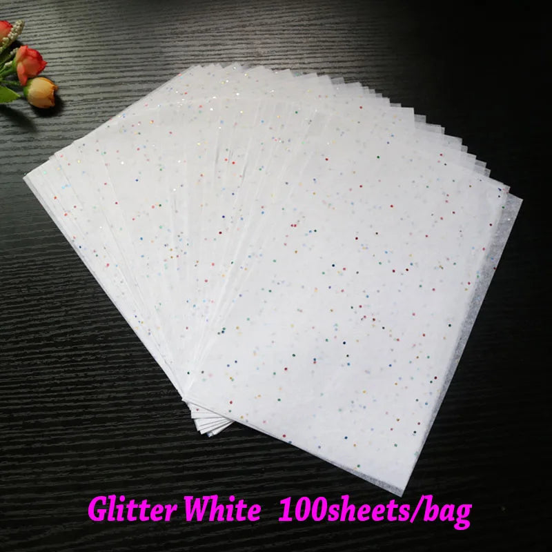 100 Sheets/bag 21X14cm Colorful Tissue A5 Wine Wrapping Papers DIY Folding Craft Paper Party Wedding Home Decor Packing Supplies