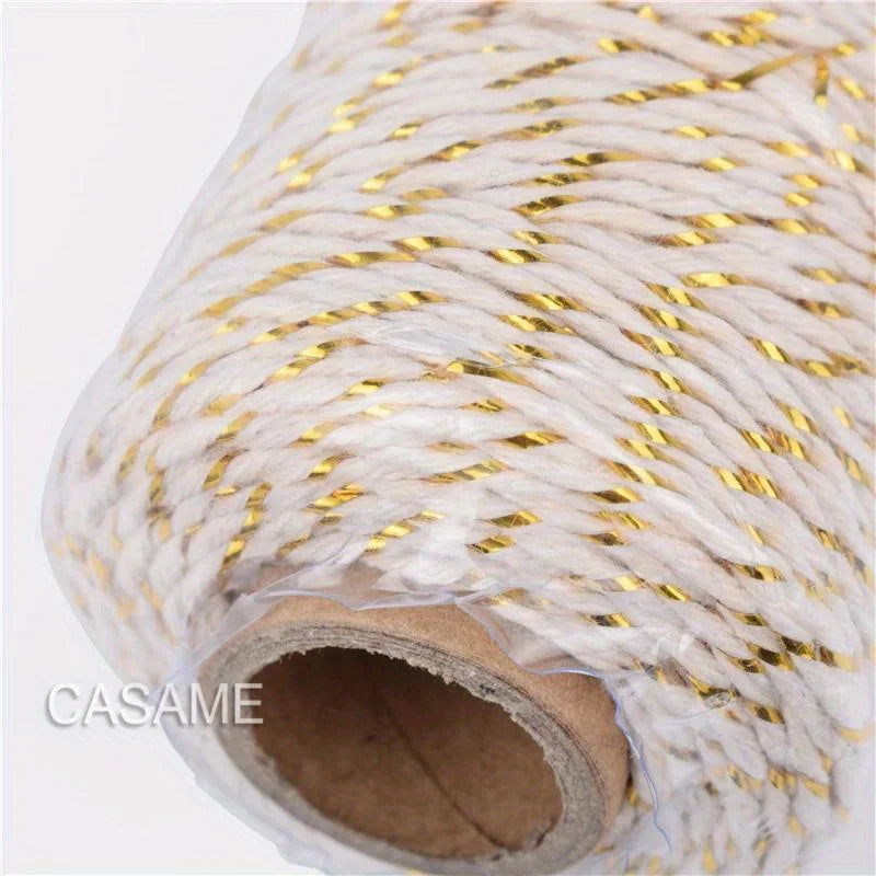 Cotton Twine Natural Jute Twine Packing Twines BakersTwine for Holiday Gift Wrapping Butchers Baking Arts and Crafts Gardening