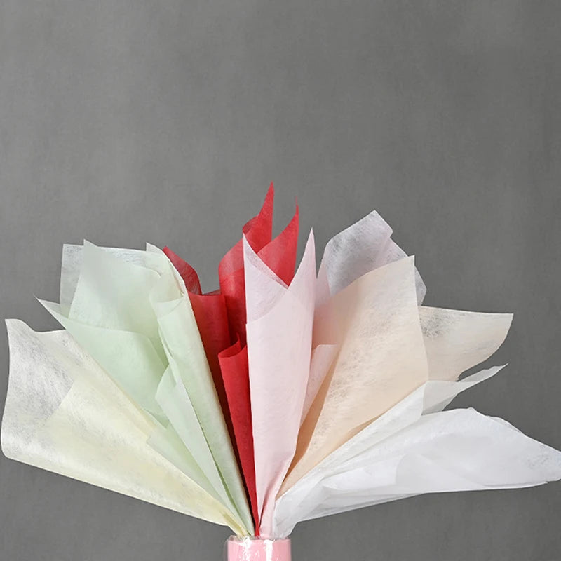 40pcs Cotton Flower Wrapping Paper – Bouquet Liner Sheets for Florist, Wedding & Birthday Gifts