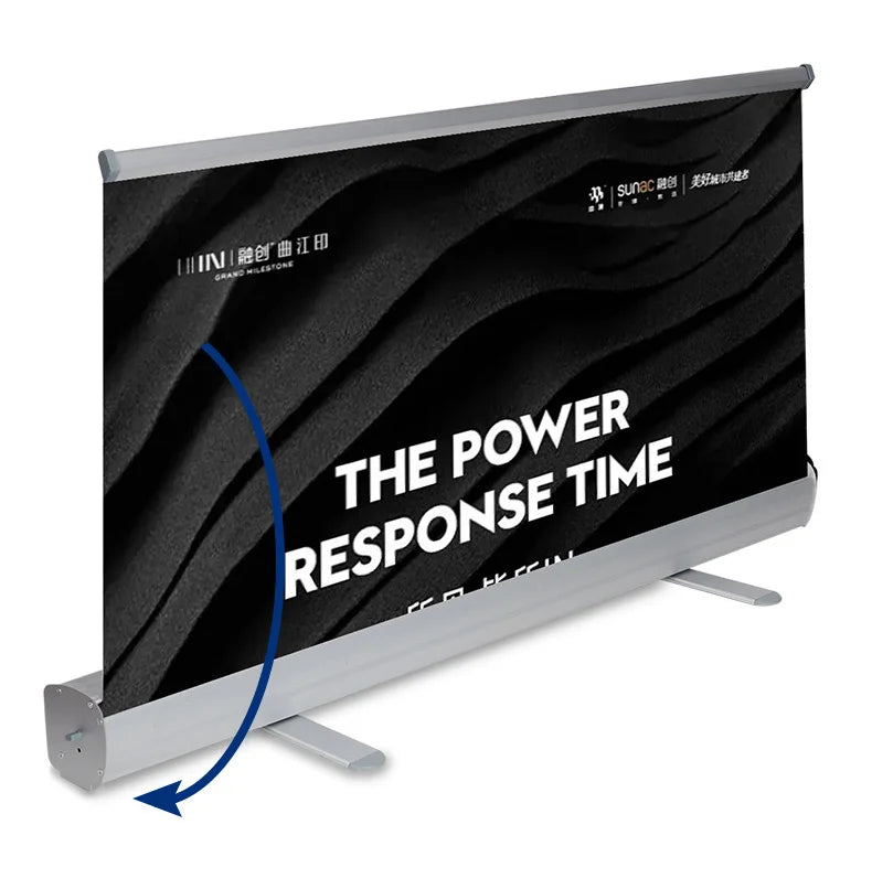 Custom Roll Up Banner Stand Flag Poster Screen 80*200cm High Quality Aluminum Alloy With Graphic Free design Cover