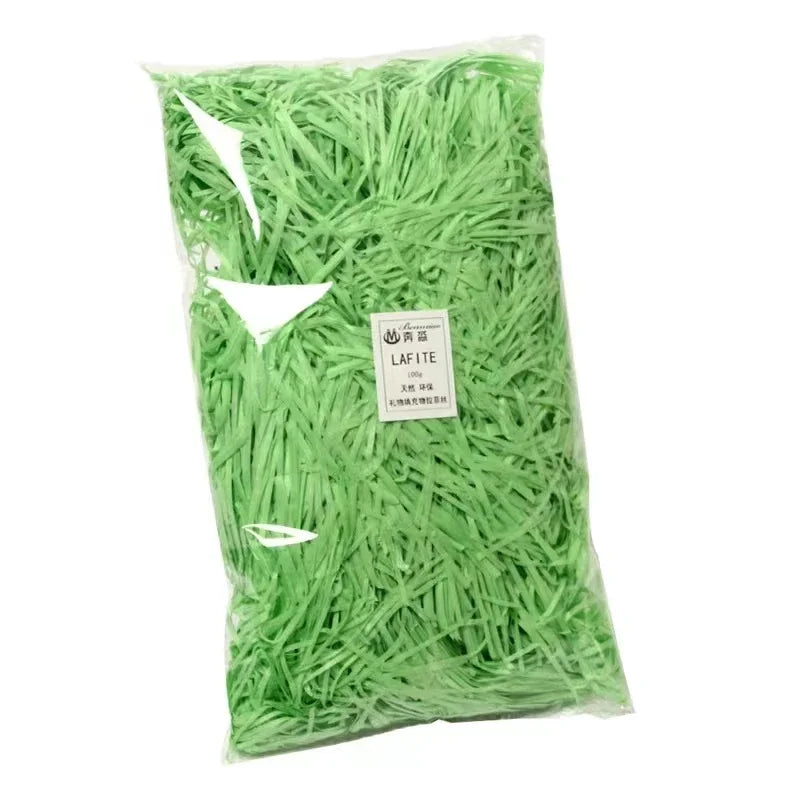 20g/50g Glitter Raffia Paper Shreds – Decorative Filler for Gift Packing, Baskets & Christmas Hampers