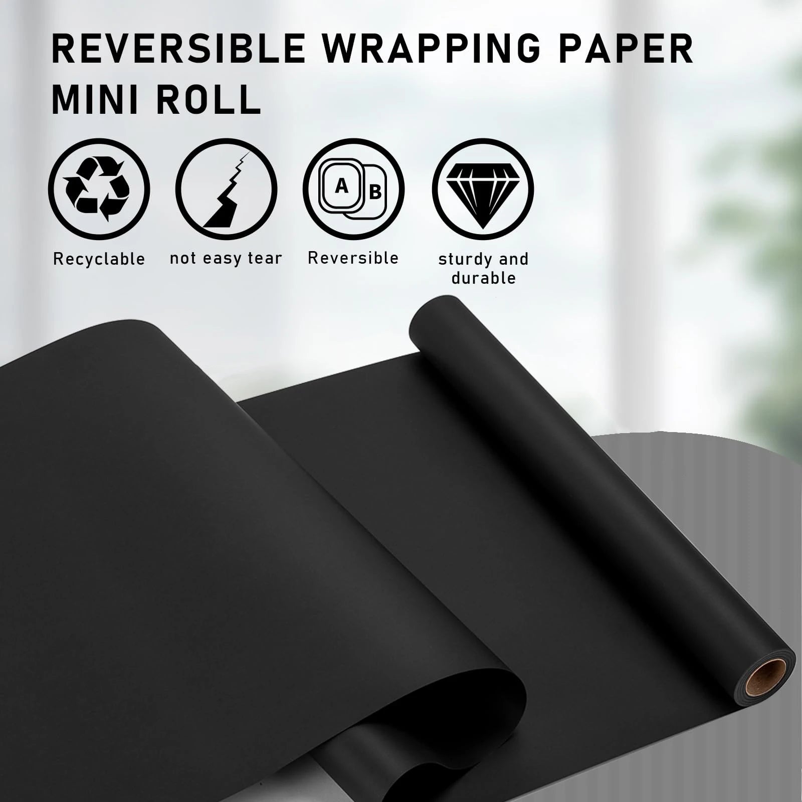 Kraft Paper Roll – Brown Wrapping Paper for Gifts, Crafts, Shipping & Floor Covering (100% Recycled)