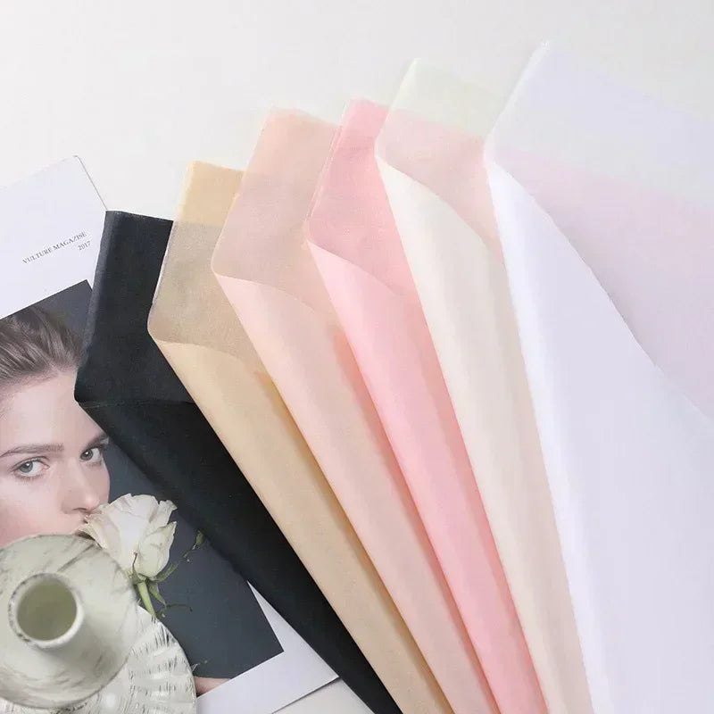 10pcs Tissue Paper Sheets (50×66cm) – Bouquet & Gift Wrapping for Wedding, Birthday & DIY Crafts