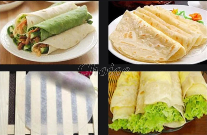 Factory Supply Automatic Restaurant Tortilla Making Machine / Dough Press Machine / Roasted Duck Cake Press Maker Machine