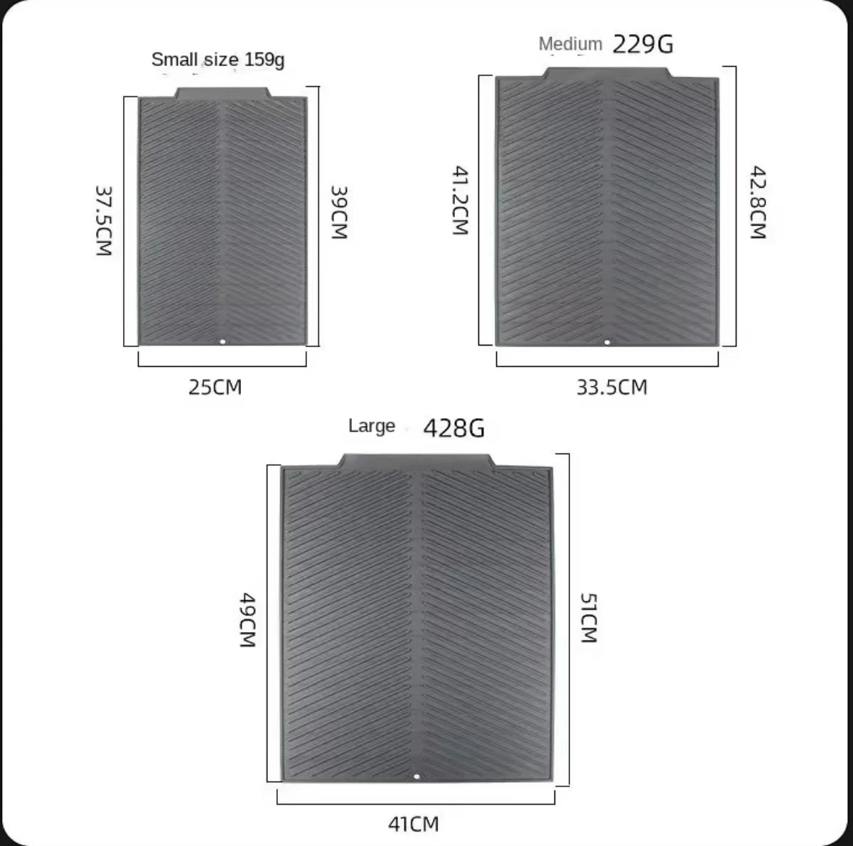 1PC Silicone Drain Pad Drying Mat Pots Dish Drain Mat For Kitchen Tableware Non-slip Mats Anti-scald Coaster Kitchen Utensils