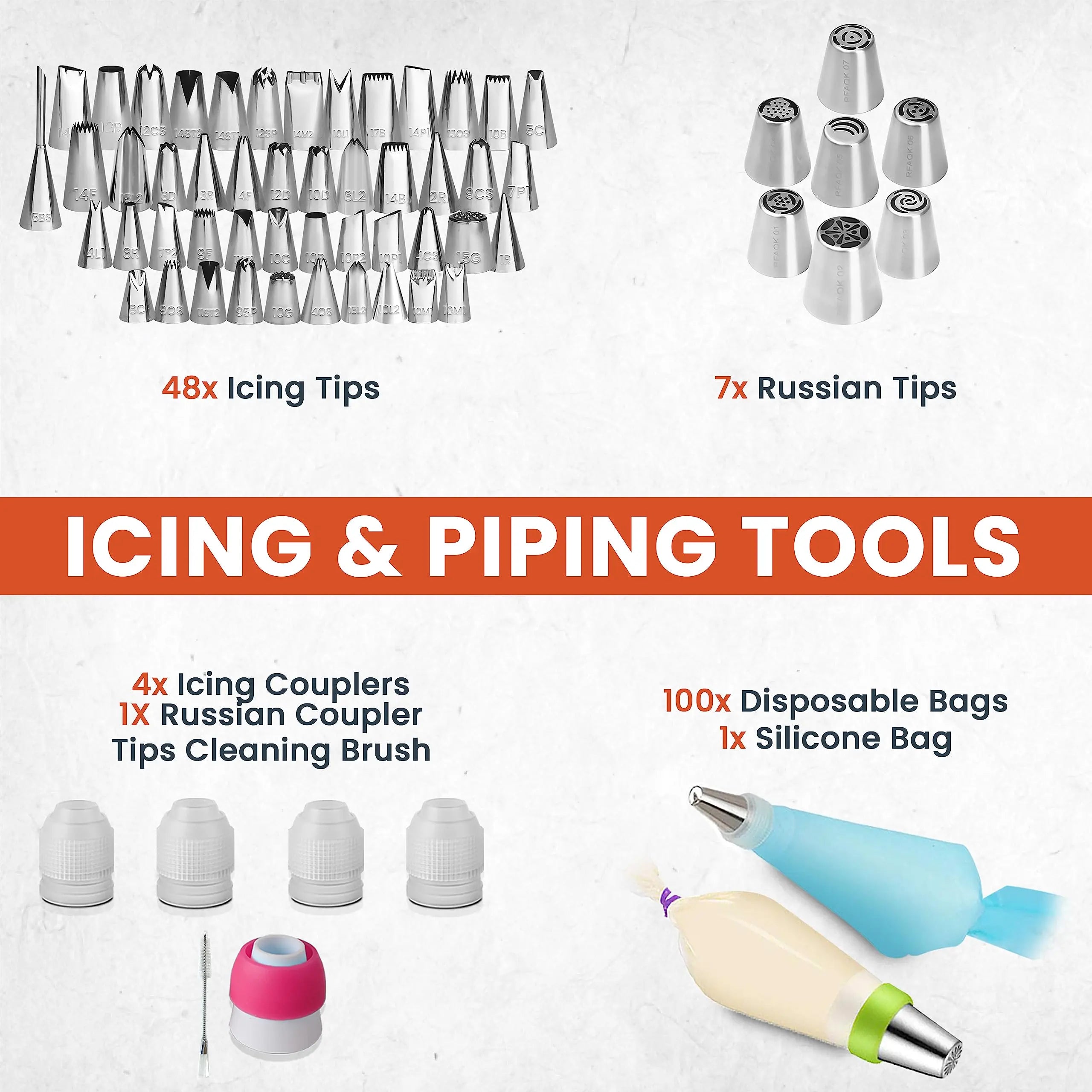 700PCs Cake Decorating Supplies Kit with Baking Supplies- Cake Decorating Tools with Springform Pans Cake Leveler Turntable Ect.