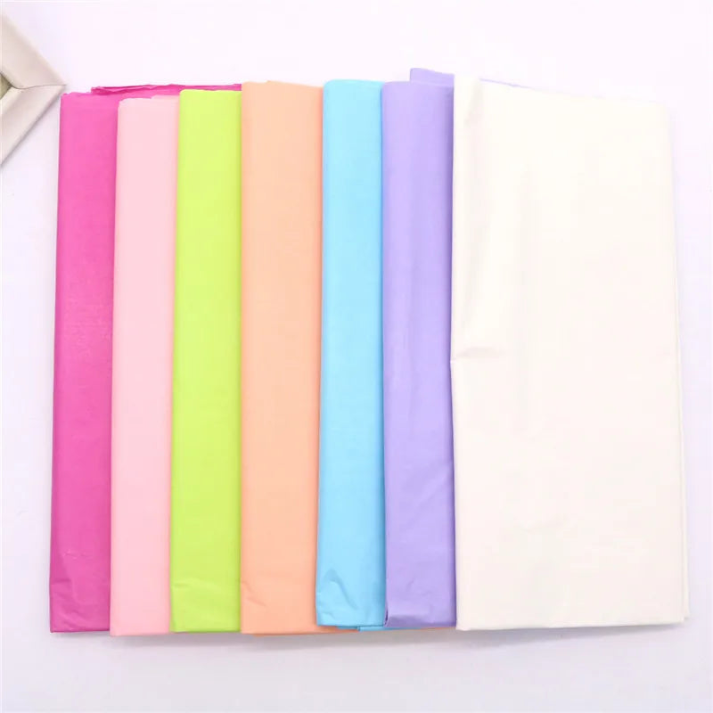 10pcs Tissue Paper Wrap Sheets (50×66cm) – Floral Bouquet & Gift Packaging for Wedding, Birthday & Crafts