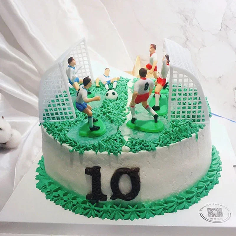9Pcs/Set Soccer Football Basketball Kids Cupcake Decoration Cake Topper Happy Birthday Baby Children Party Decor Party Supplies