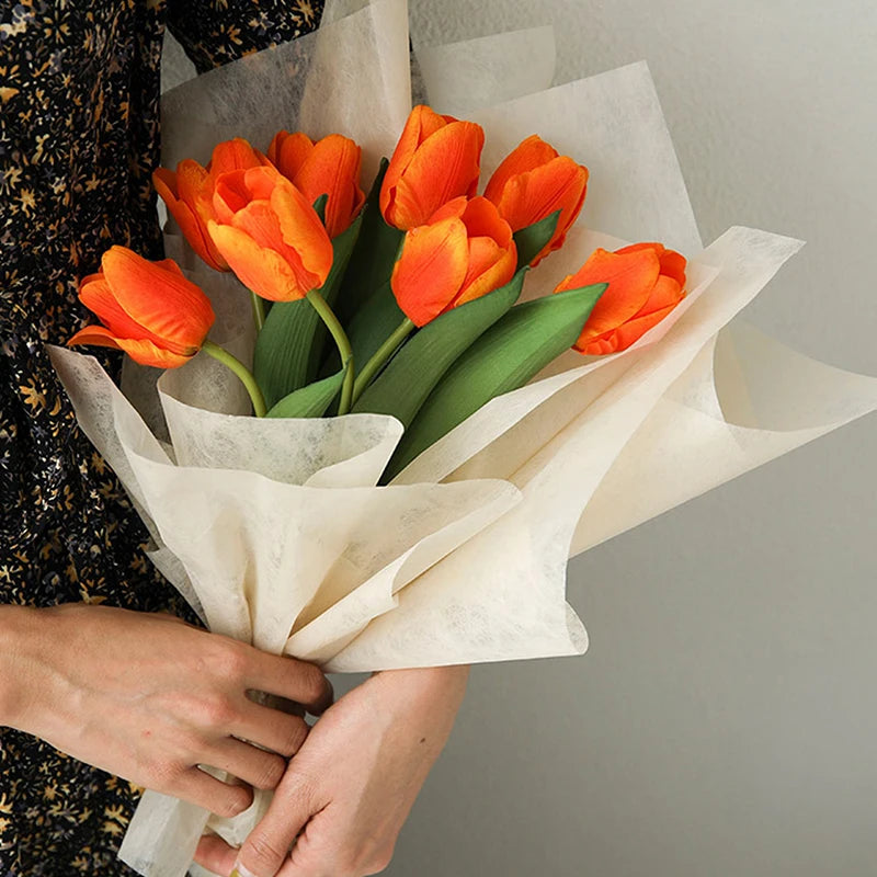 40pcs Cotton Flower Wrapping Paper – Bouquet Liner Sheets for Florist, Wedding & Birthday Gifts