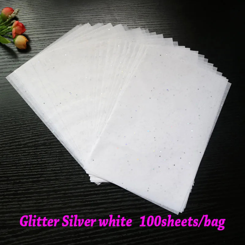 100 Sheets/bag 21X14cm Colorful Tissue A5 Wine Wrapping Papers DIY Folding Craft Paper Party Wedding Home Decor Packing Supplies