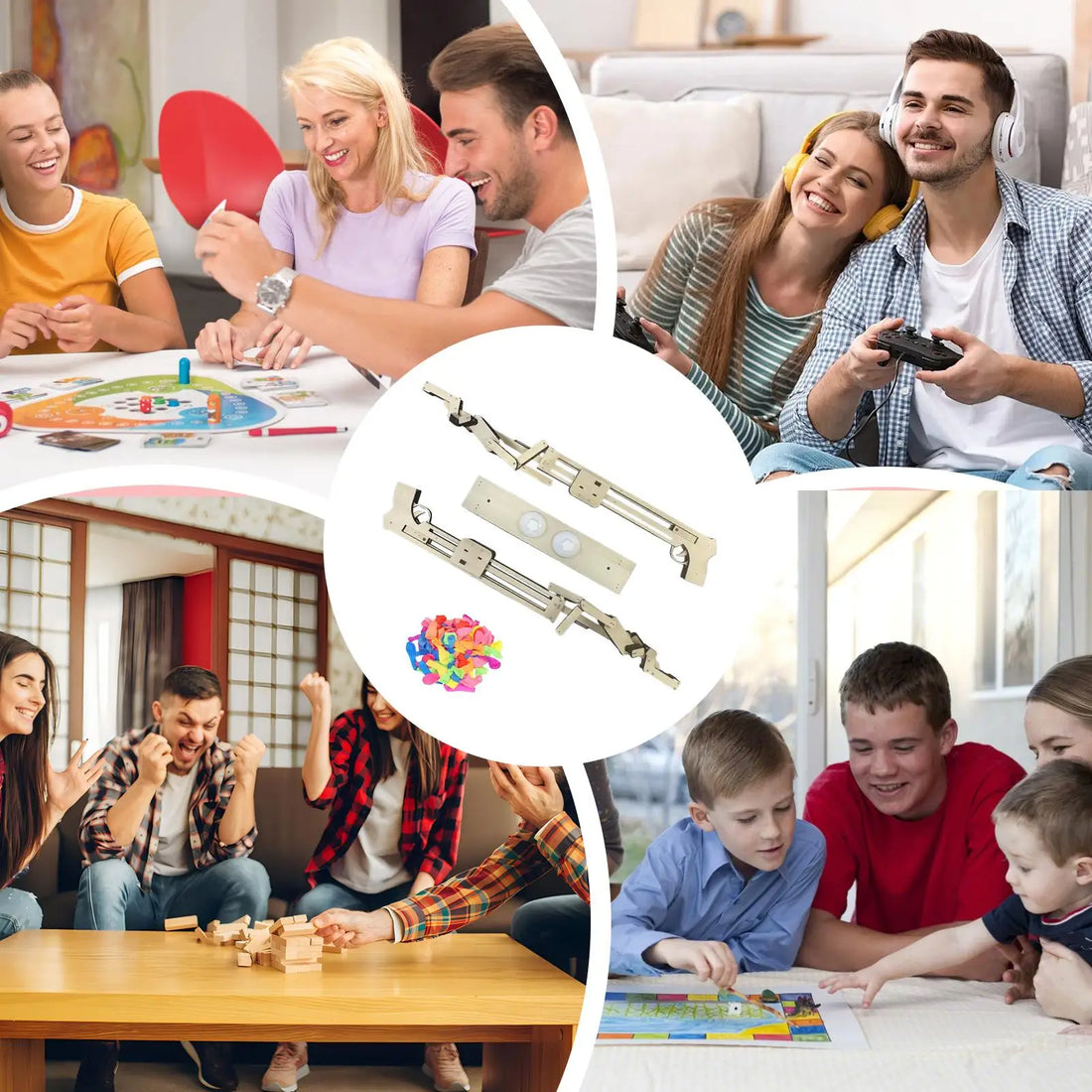 Balloon wooden Man Battle Handmade Wooden Shooting Puppet Balloon Game Party Fun Board Game with 100 Balloons for 2 Adult Player