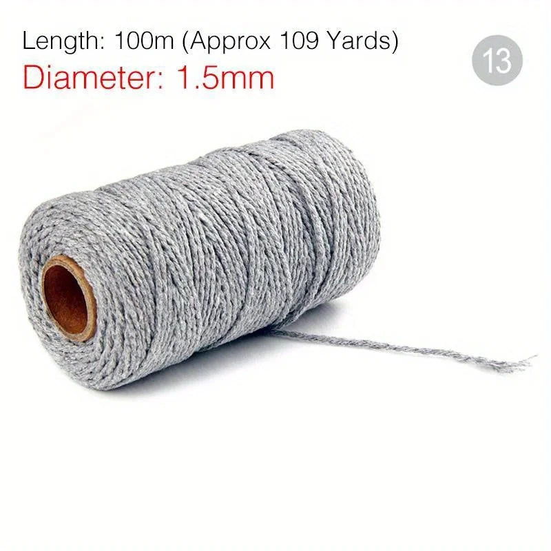 Cotton Twine Natural Jute Twine Packing Twines BakersTwine for Holiday Gift Wrapping Butchers Baking Arts and Crafts Gardening