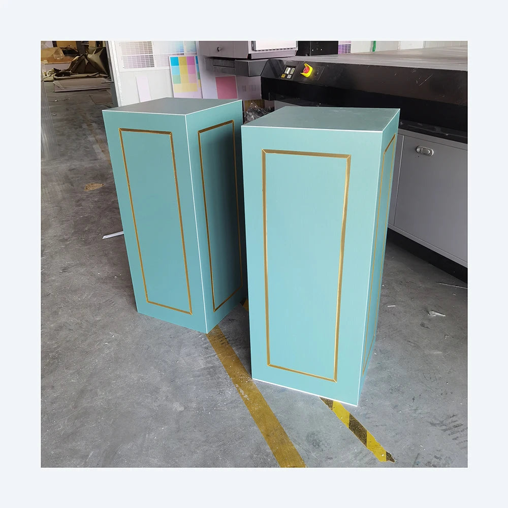 Wedding Event Decoration supplies Window plinth props round cylinder pedestal stand Cake Cylindrical Dessert Table And Cover