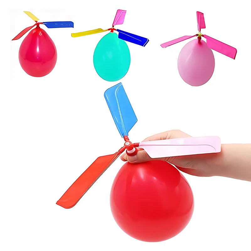Balloon Aircraft Science and Technology Educational Toys Technology Handmade Diy Balloon Helicopter Children&