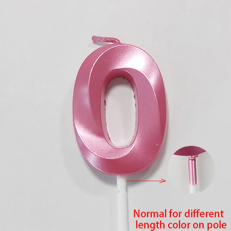 Creative Number Birthday Candles – Blue & Pink Opera House Style Cake Decorations for Parties