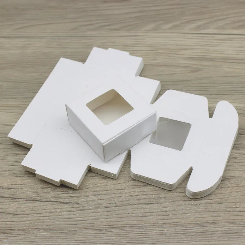 10pcs Kraft Paper Gift Boxes (5.5×5.5×2.5cm) – DIY Packaging for Christmas, Candy & Party Favors