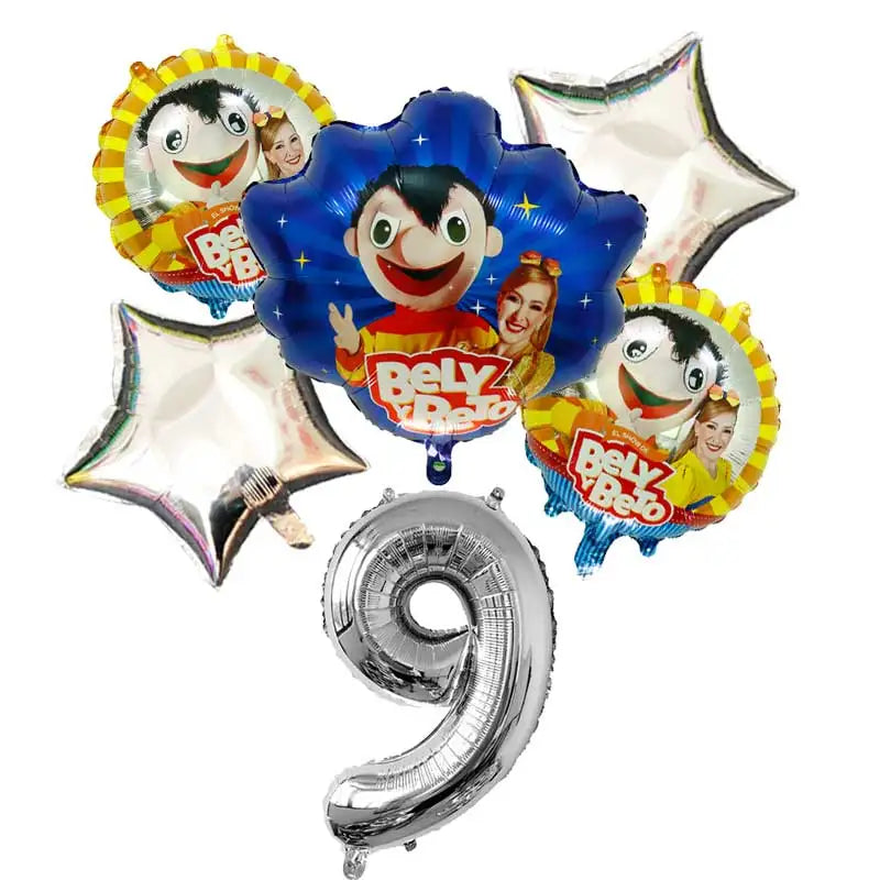 Bely Y Beto Balloon Birthday Party Decoration Wedding Boy Game Decor Supply Glod 32inch Ballon Baby Shower