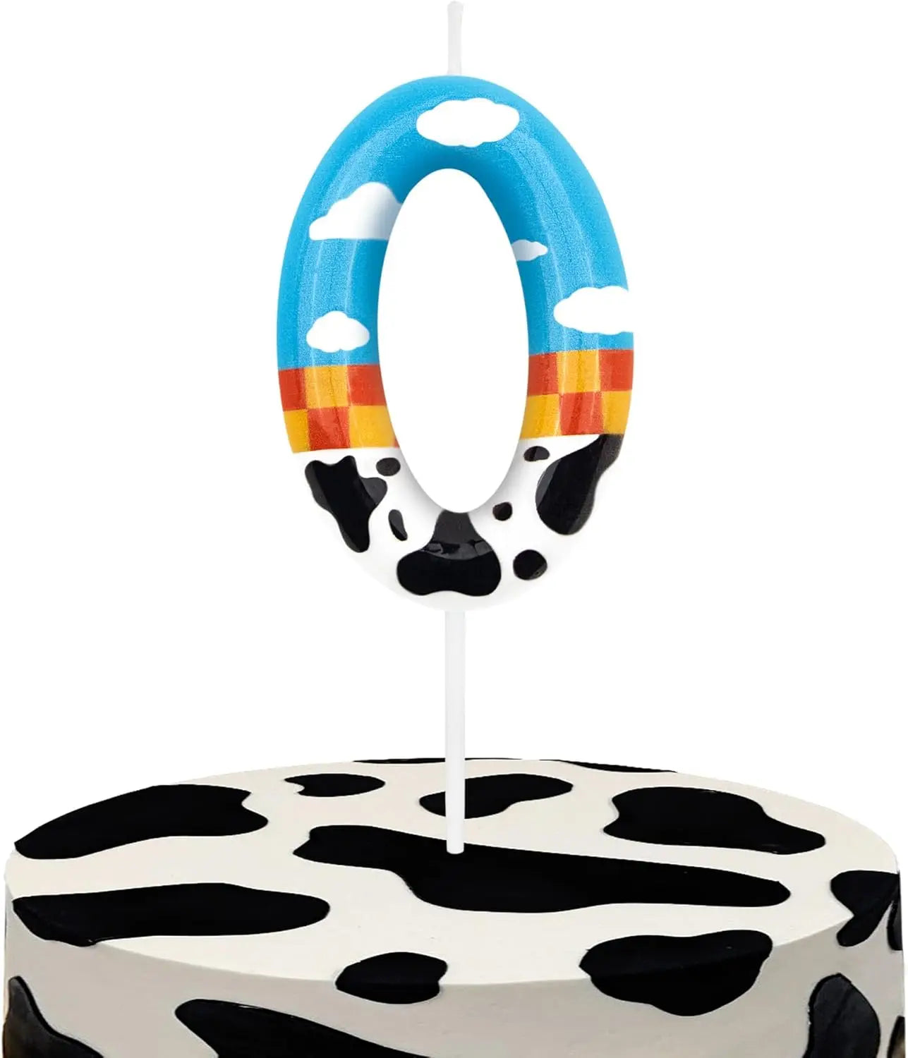 Toy Inspire Game Story 7th Birthday Number Candles, Number 7 Candle Cake Toppers for Cartoon Story Themed Parties, 7th Birthday