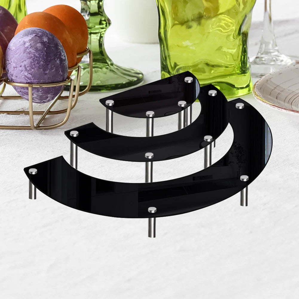 3PCS 3 Tier Acrylic Cupcake Stand Dessert Table Display Set Cake Decorating Supplies for Birthday Party Wedding Decoration
