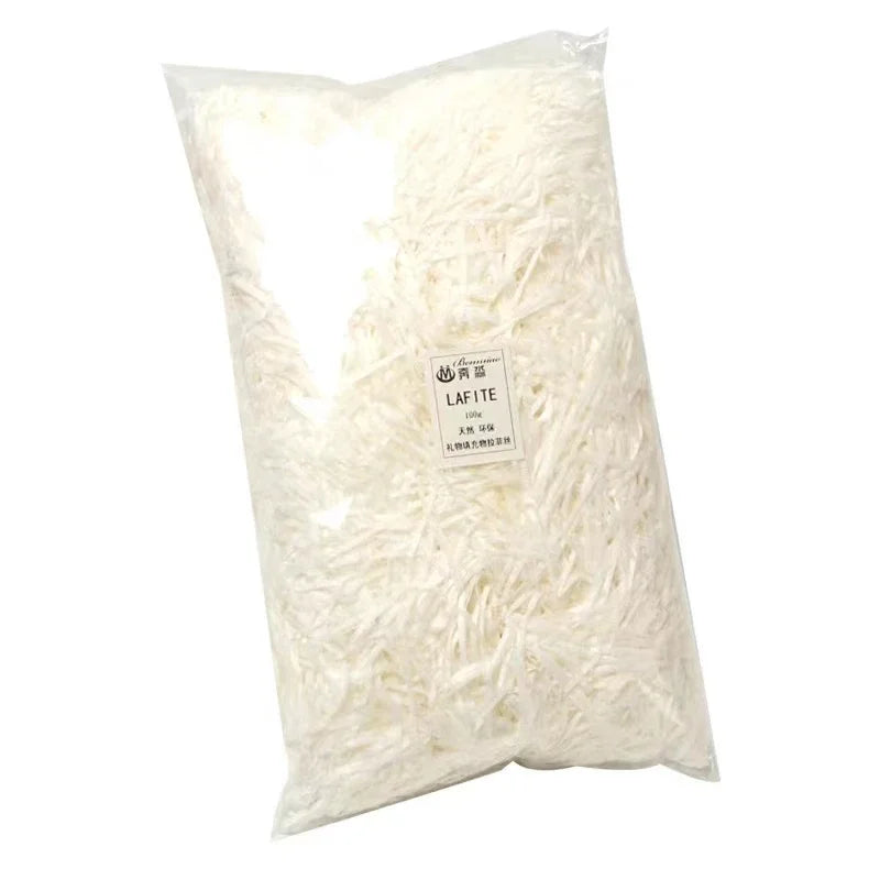 20g/50g Glitter Raffia Paper Shreds – Decorative Filler for Gift Packing, Baskets & Christmas Hampers
