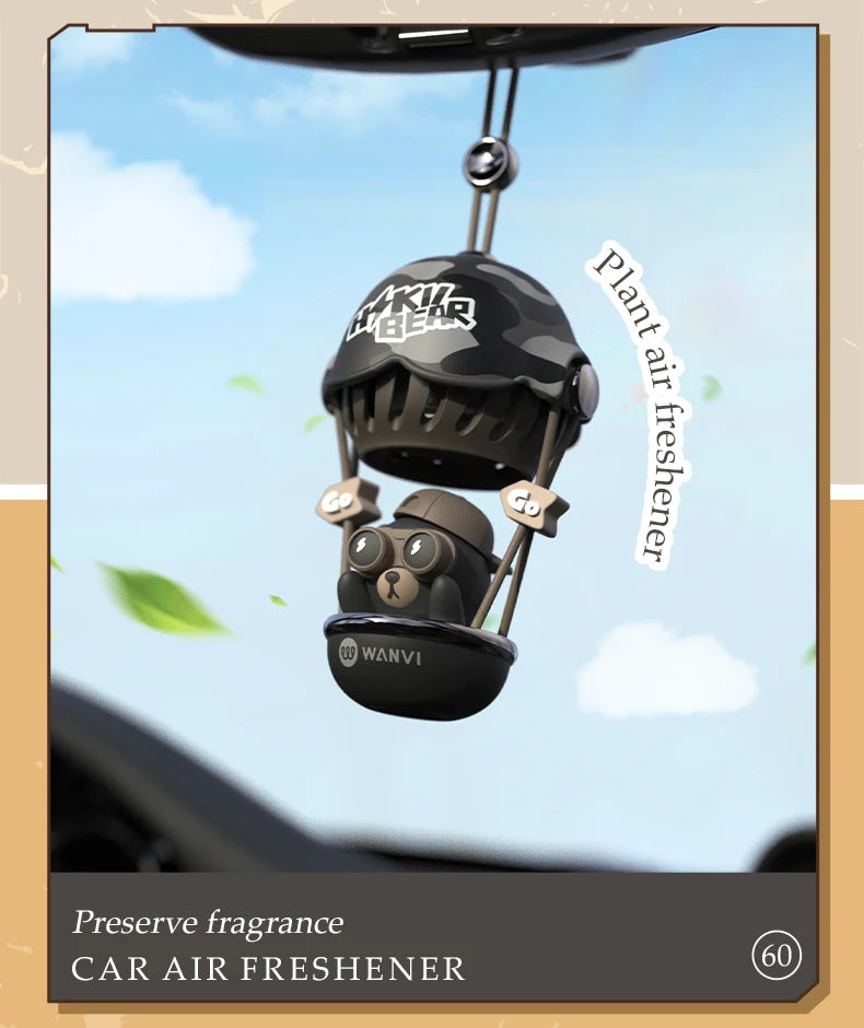 Balloon Bear car pendant hanging ornament decoration air freshener accessories fragrance perfume diffuser rearview mirror hanger