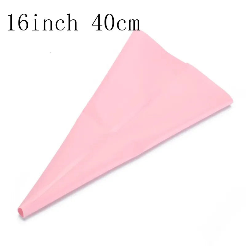 4pcs Silicone Piping Bags with Nozzles – Reusable Icing Bags for Cake Decorating & Pastry Cream