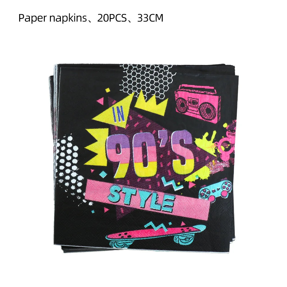 Hip Hop Music Cupcake Topper For 80‘s 90’s Party Decorations Hip Hop Dessert Decor Adult Birthday Party Supplies Tableware