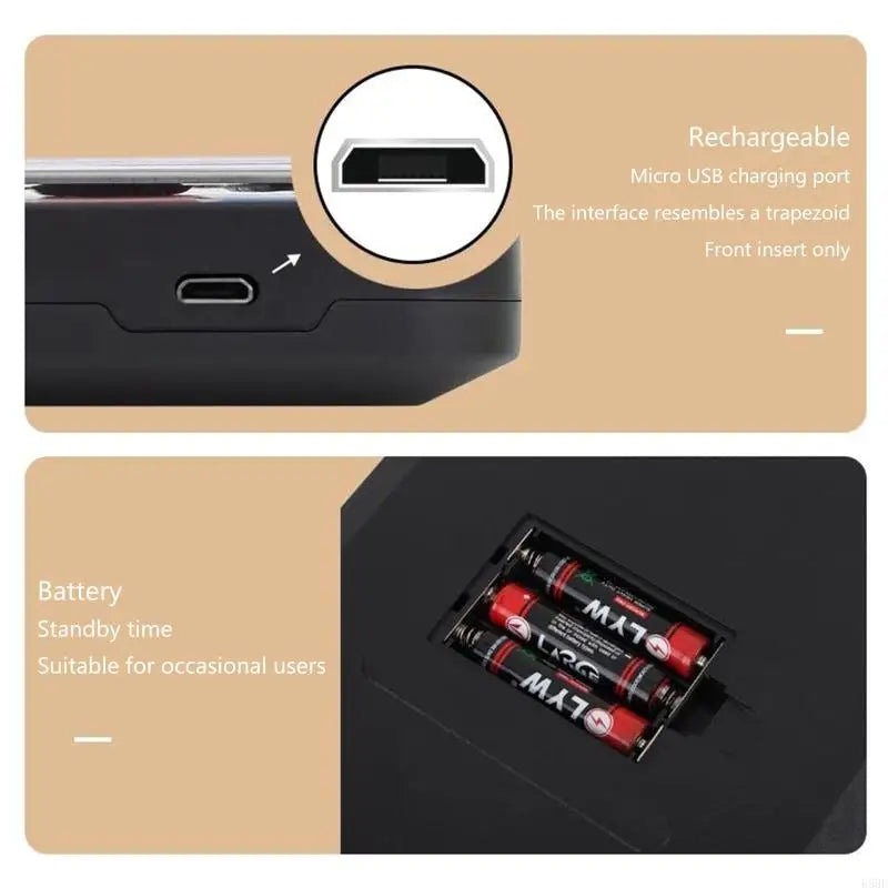 E5BE Dual Platform digital Kitchen & Scale Tare Clear Backlight Dispaly for Smart Counting for Food Ingredients Baking