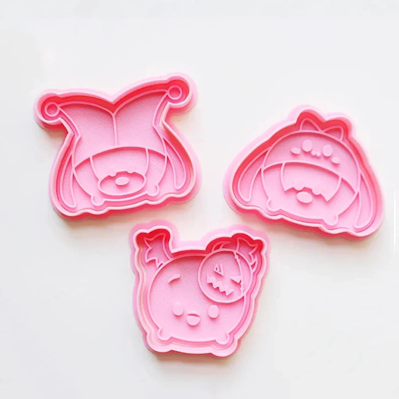 Disney Mickey Halloween Cookie Cutter Cute Anime Figure Biscuit Mould Candy Mold DIY Reusable Press Embosser Model Baking Tools