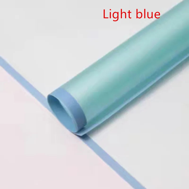 5sheets Half Transparent Flower Wrapping Paper Korean Style Gift Grinding Edge Rose Packing Florist Bouquet Wrapping Material