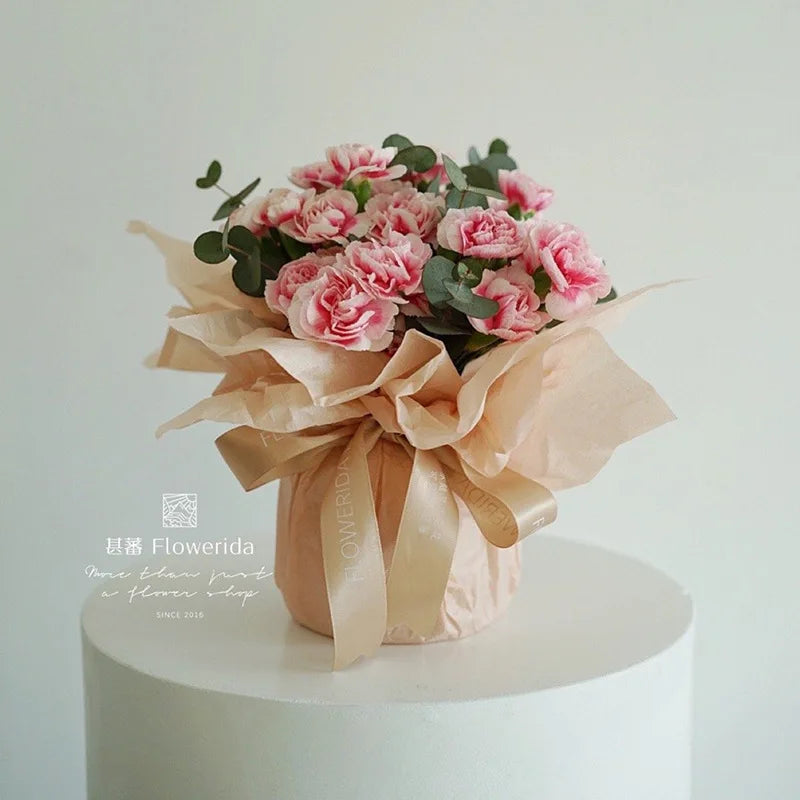 10pcs Tissue Paper Wrap Sheets (50×66cm) – Floral Bouquet & Gift Packaging for Wedding, Birthday & Crafts