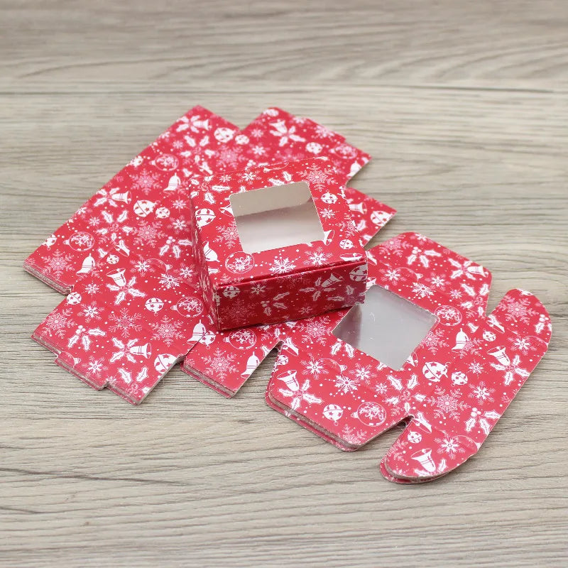10pcs Kraft Paper Gift Boxes (5.5×5.5×2.5cm) – DIY Packaging for Christmas, Candy & Party Favors