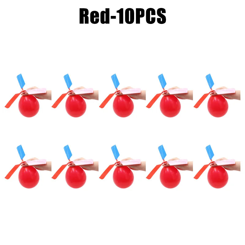 Balloon Aircraft Science and Technology Educational Toys Technology Handmade Diy Balloon Helicopter Children&