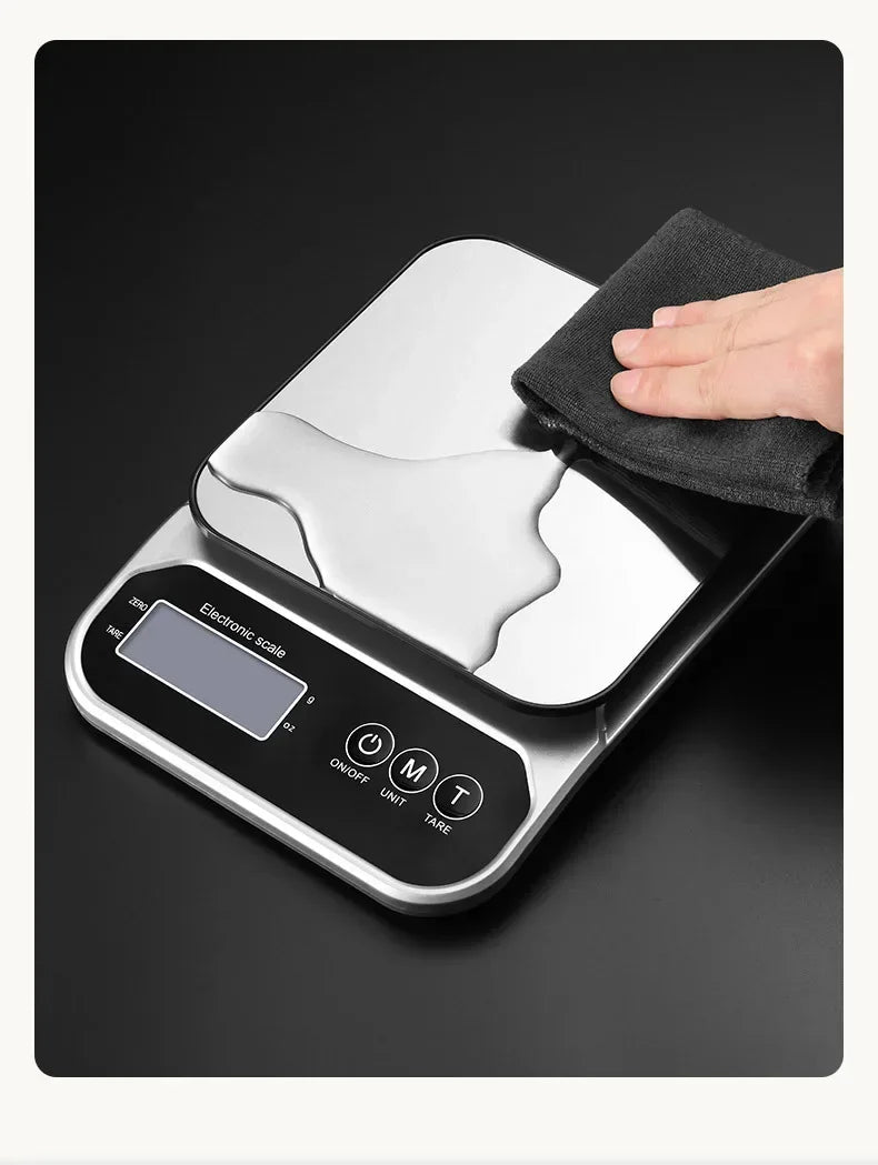 Household kitchen electronic Small kitchen Portable electronic scale Charging baking Food scale Ingredients