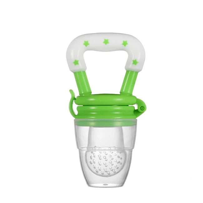 1pc Baby Feeding Spoon Fruit Grinding Pacifier Complementary Bites Silicone Mesh Baby Feeding Tableware