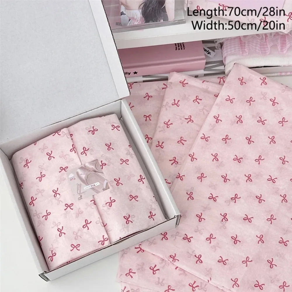 10pcs Bowknot Sydney Paper Hand-Kneaded Paper Cotton Paper Bouquet Flower Wrapping Paper Flower Wrapping Paper Cake Baking Gift