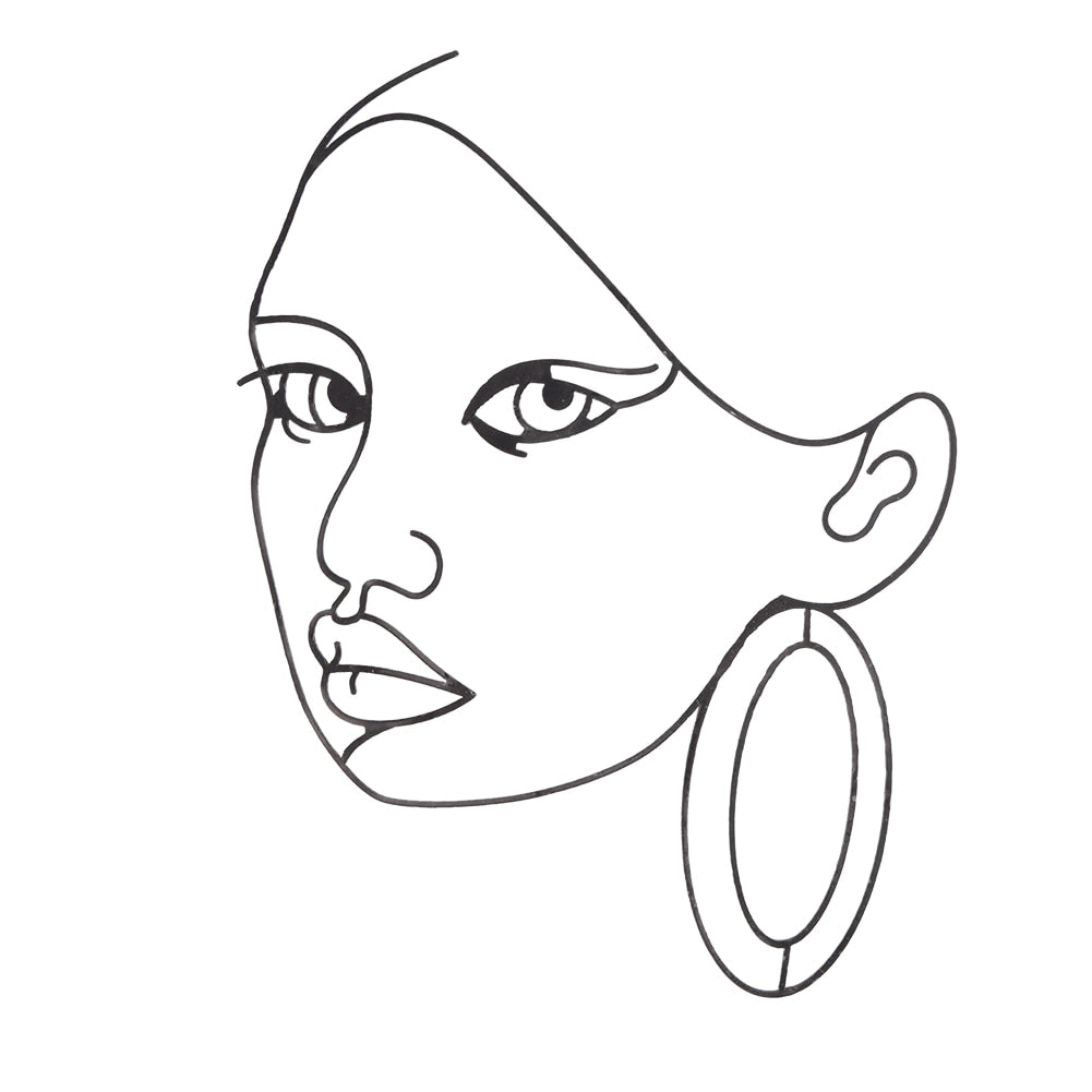 Acrylic Minimalist Art Lady Face Cake Topper Wedding Sexy Woman Girl Happy Birthday Cake Topper Party Supplies Cake Decorations