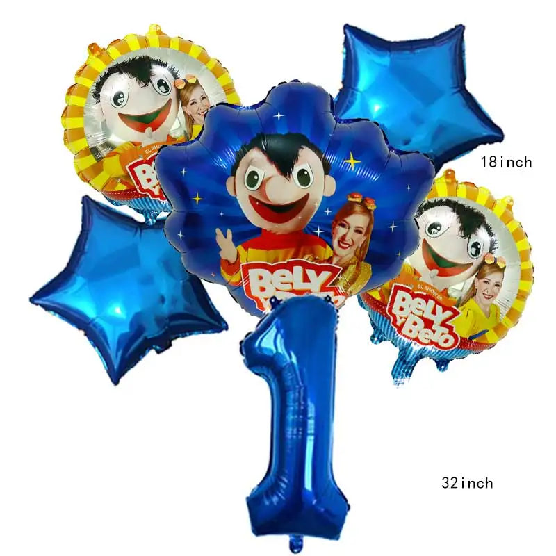 Bely Y Beto Balloon Birthday Party Decoration Wedding Boy Game Decor Supply Glod 32inch Ballon Baby Shower