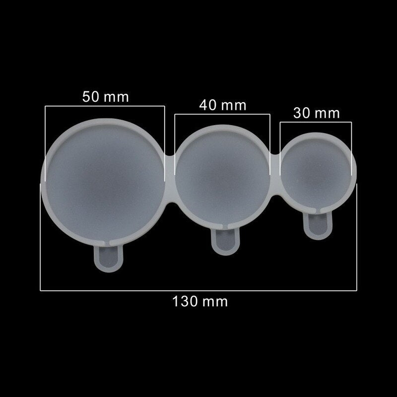 Round Love Star Silicone Mold – DIY Epoxy, Chocolate, Lollipop & Cake Decorating Mold