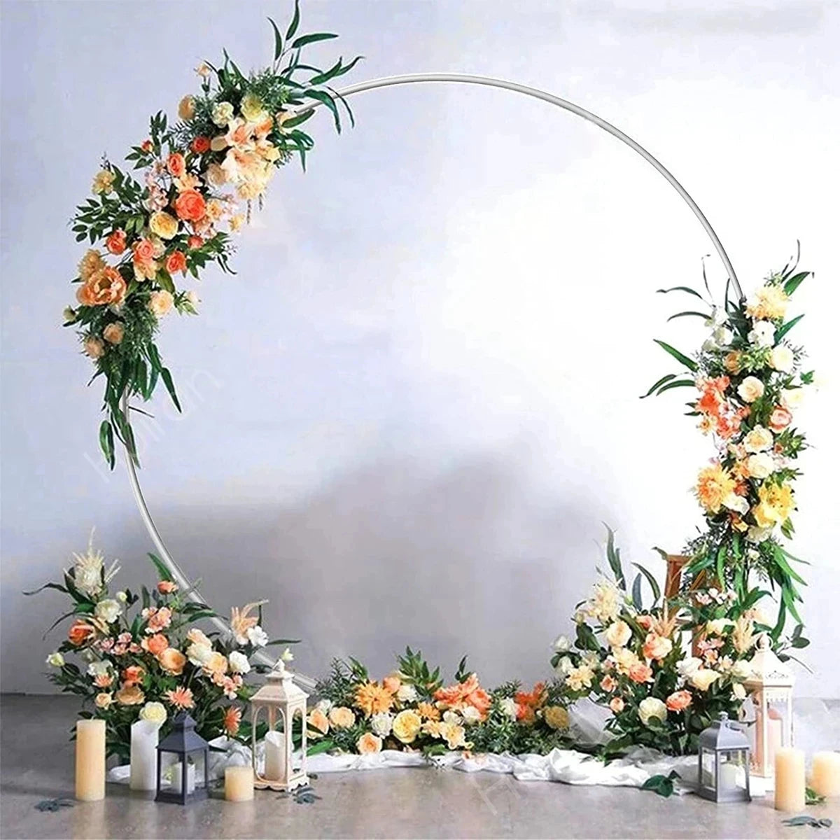 Plastic Balloon Arch Ring DIY Wreath Frame Holder Circle Ballon Stand Column Base Baby Shower Wedding Birthday Party Decor Kids