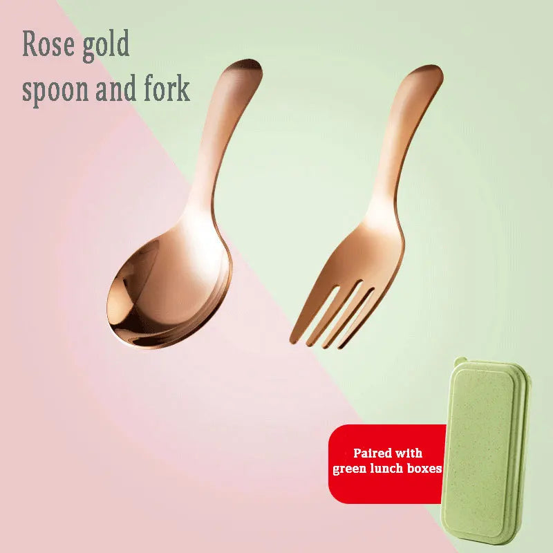 Outdoor Tourism 304 Stainless Steel Portable Tableware, CHILDREN&
